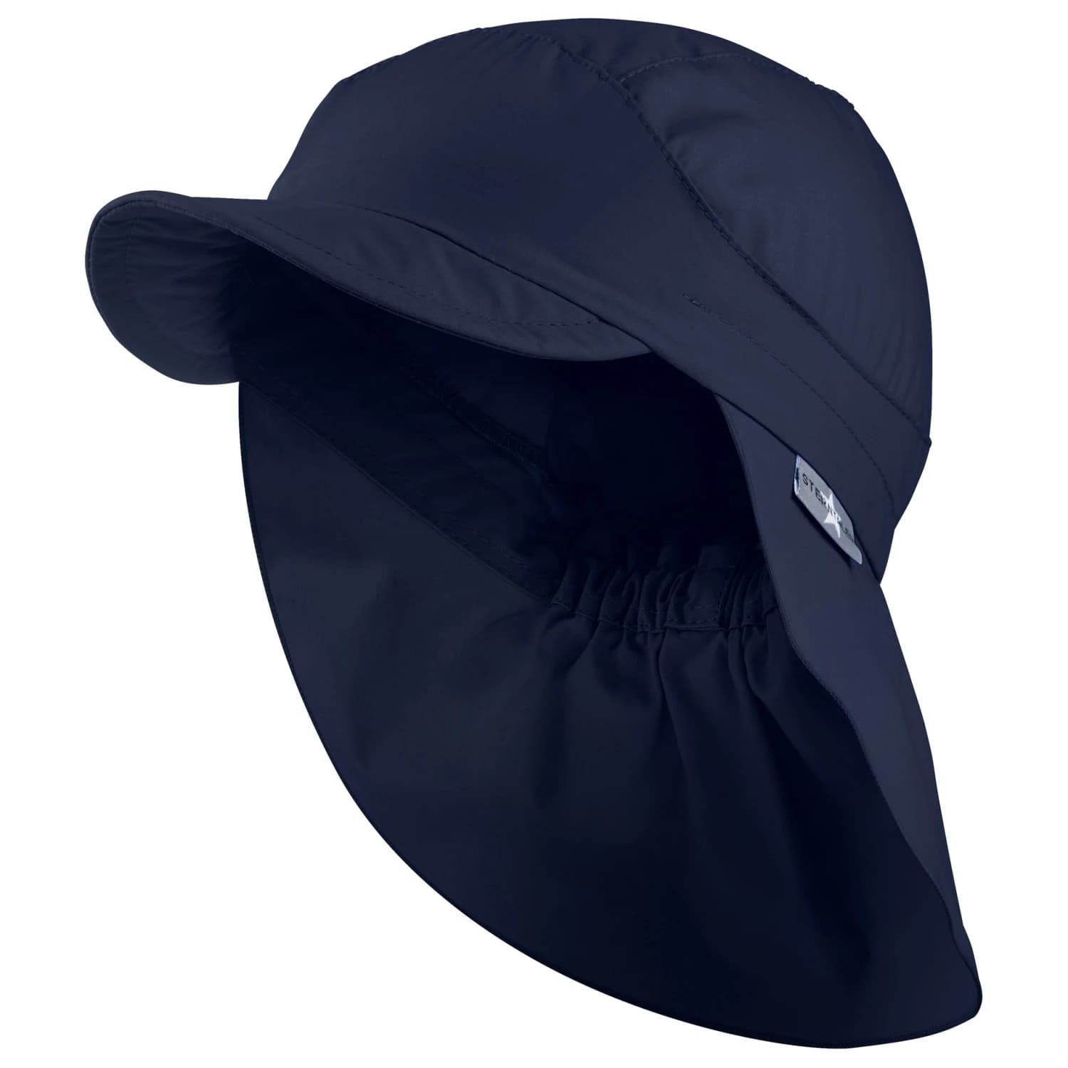 Детска шапка с козирка Sterntaler Kid's Peaked Cap with Neck Protection Uni Cap - Marine