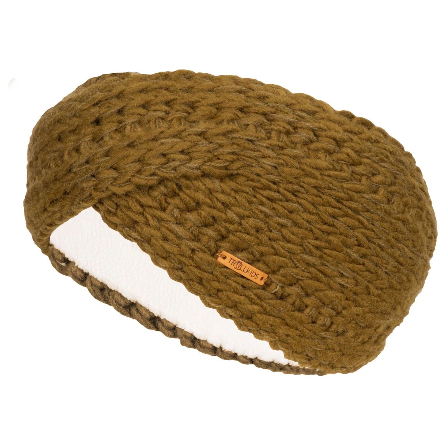 Детска лента за глава Trollkids Girl's Winter Headband - Spruce Green