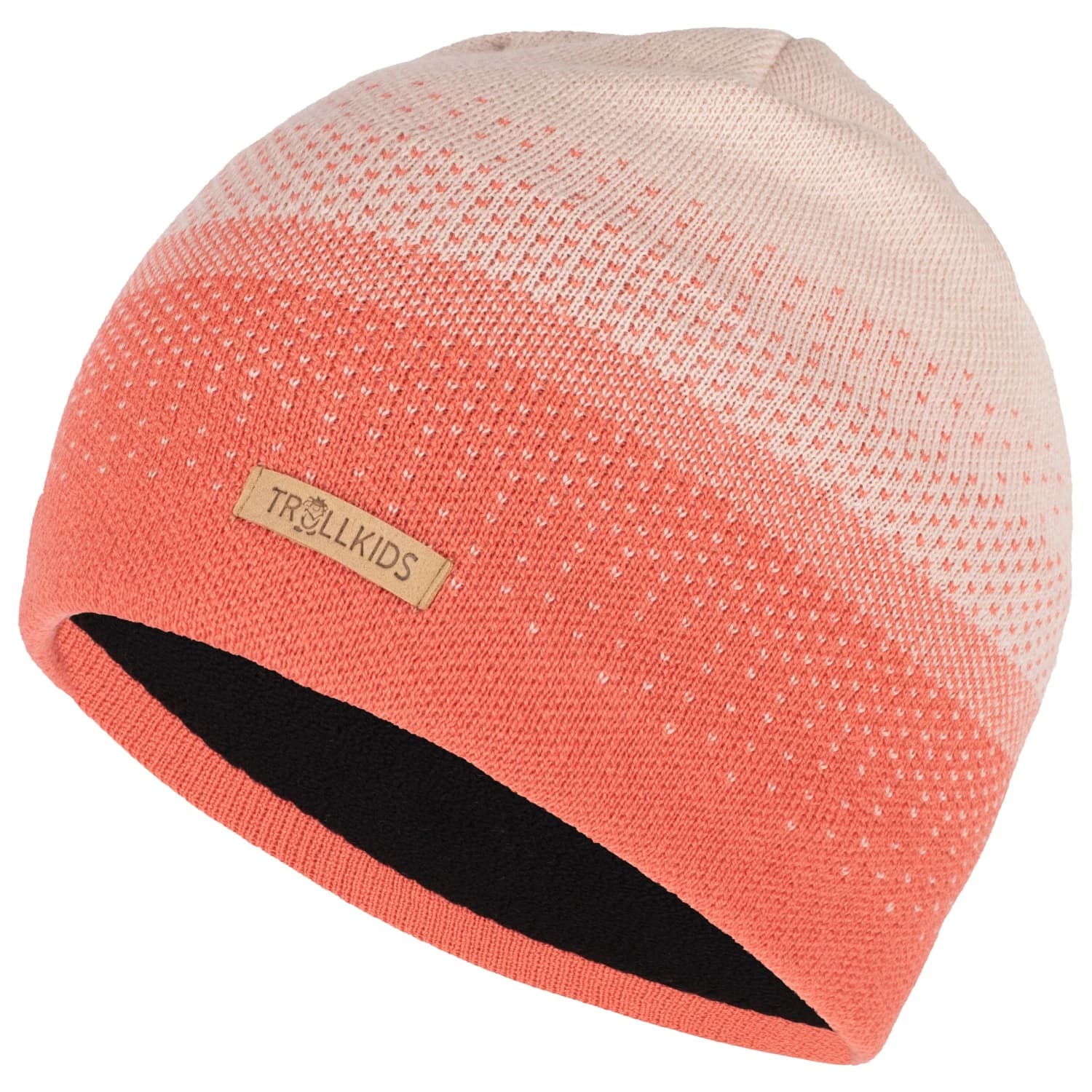 Детска зимна шапка (beanie) Trollkids Kid's Merino Cap Beanie - Sandstone / Salmon