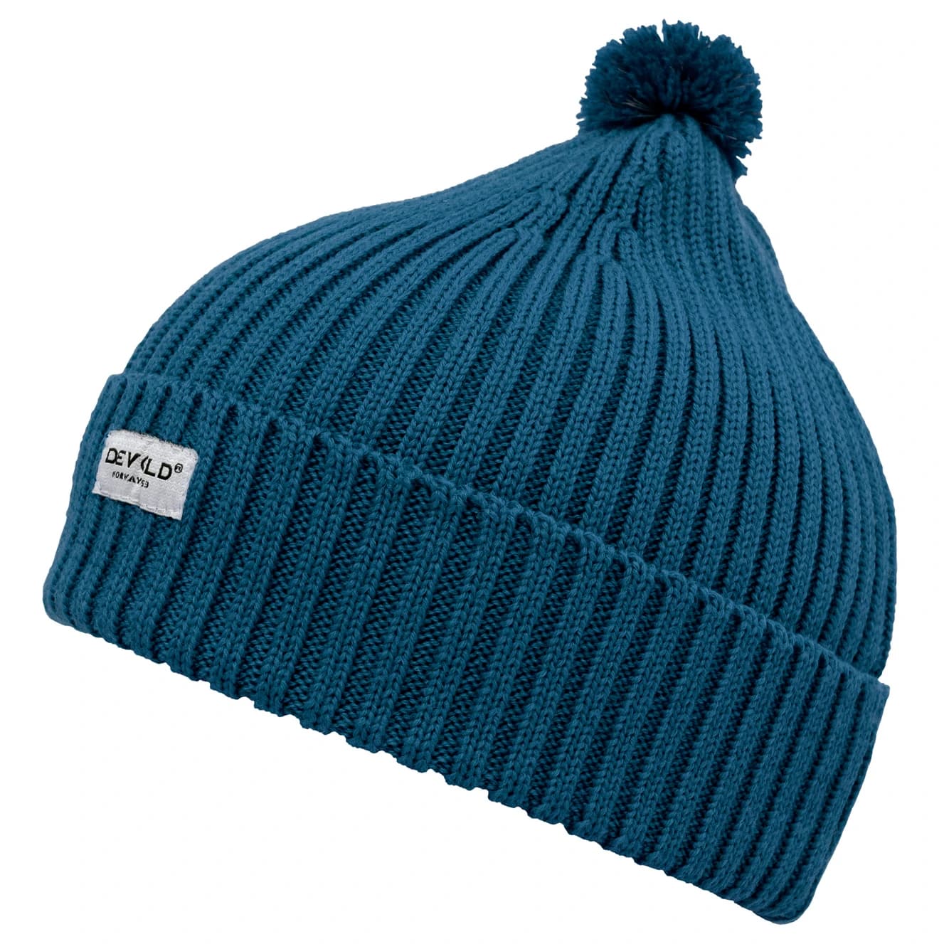 Детска зимна шапка (beanie) Devold Kid's Skolma Merino Beanie - Flood