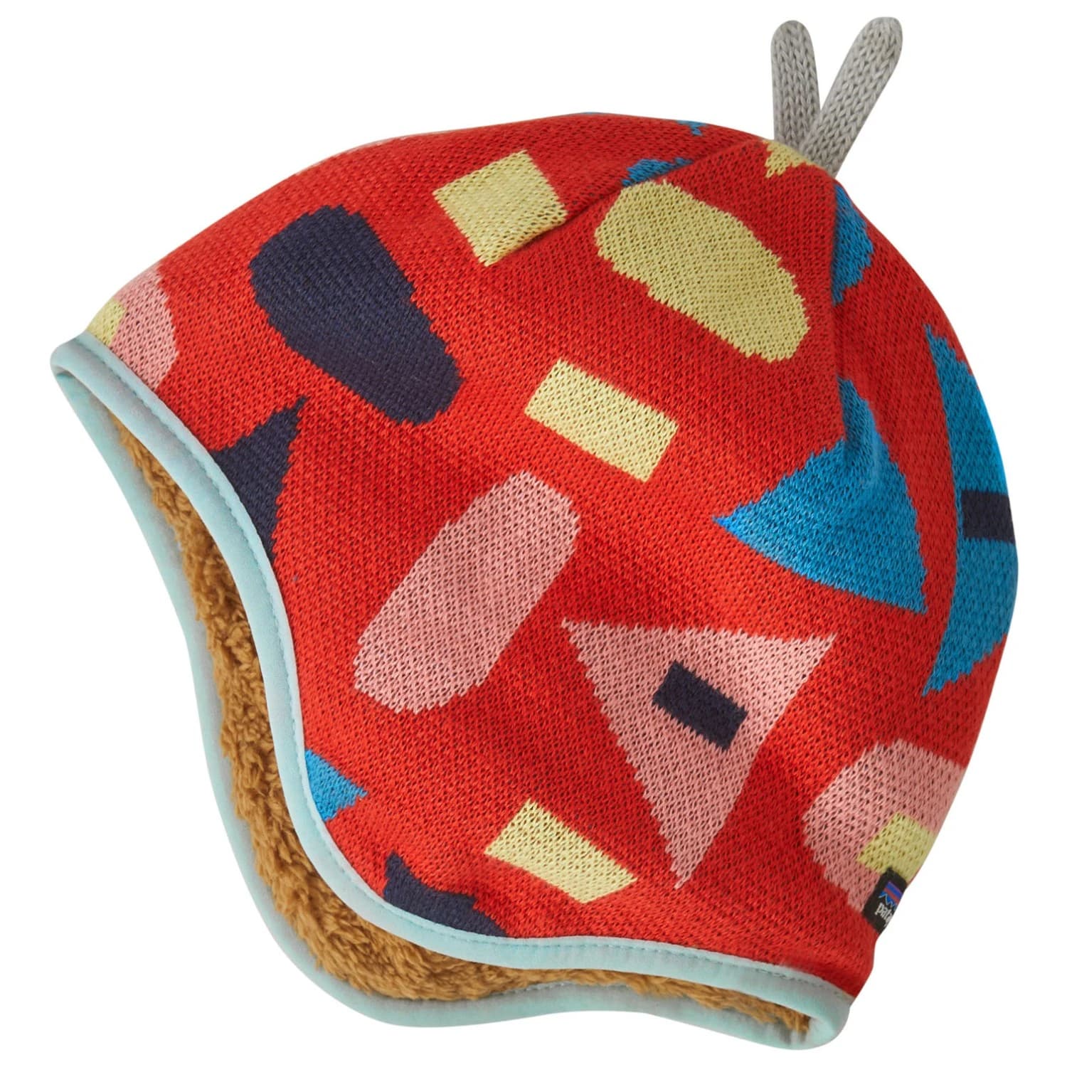 Зимна шапка (beanie) Patagonia Baby's Reversible Beanie - Forest Being: Sizzle Red