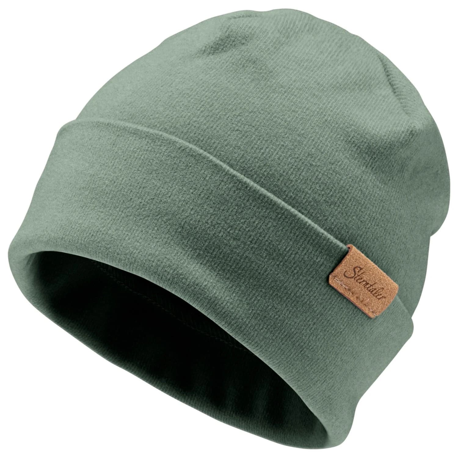 Детска зимна шапка (beanie) Sterntaler Kid's Turn-up Beanie - Mattgrün