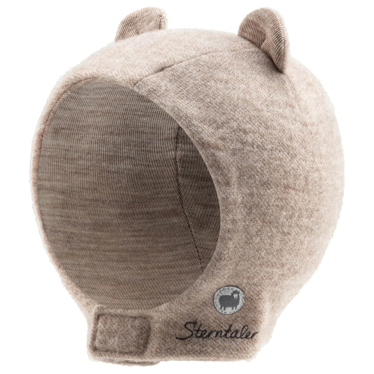 Детска зимна шапка (beanie) Sterntaler Kid's Scarf Hat Wool with Ears Beanie - Sand