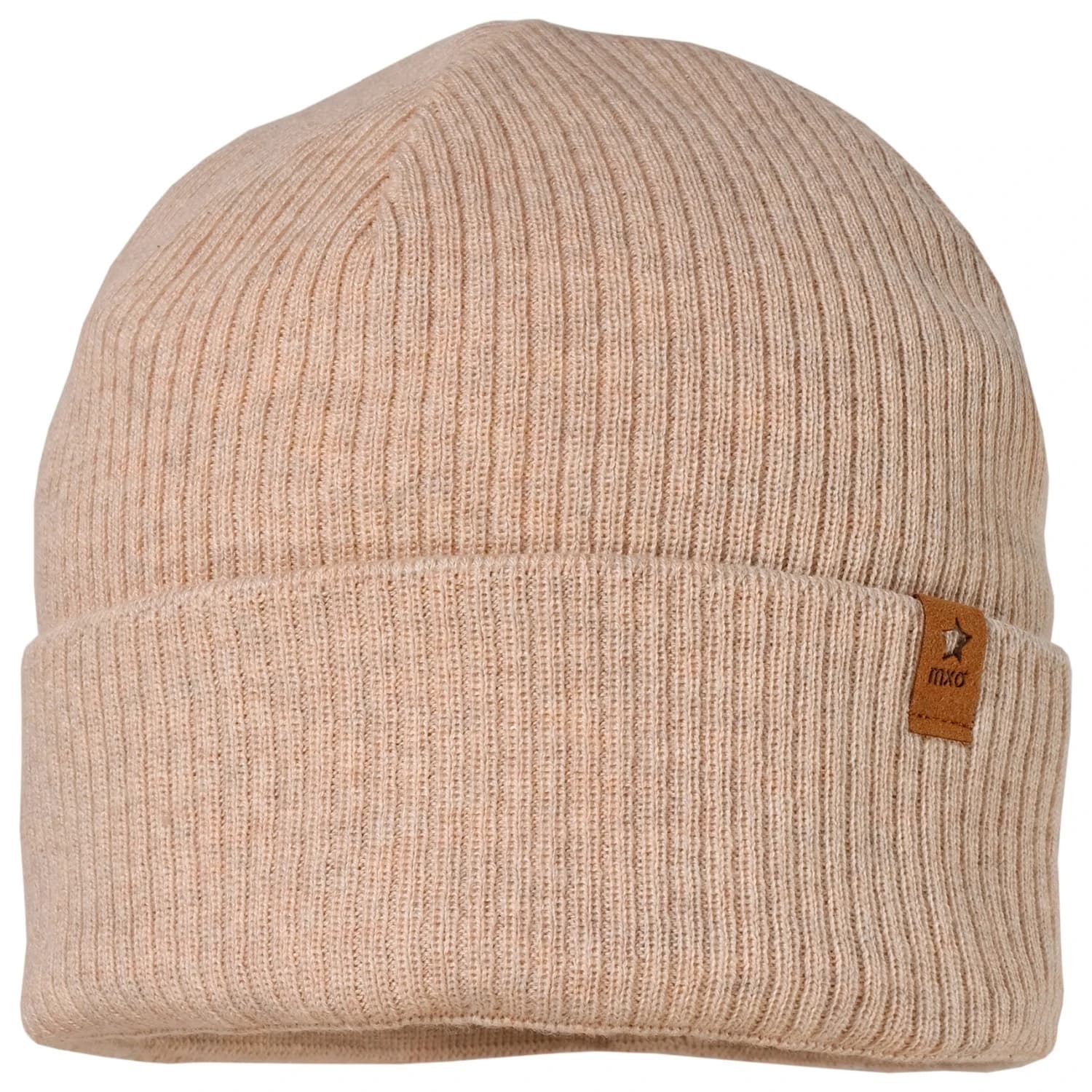 Детска зимна шапка (beanie) Maximo Kid's Mini Beanie Turn-up with Fleece Lining Beanie - Beige Melange