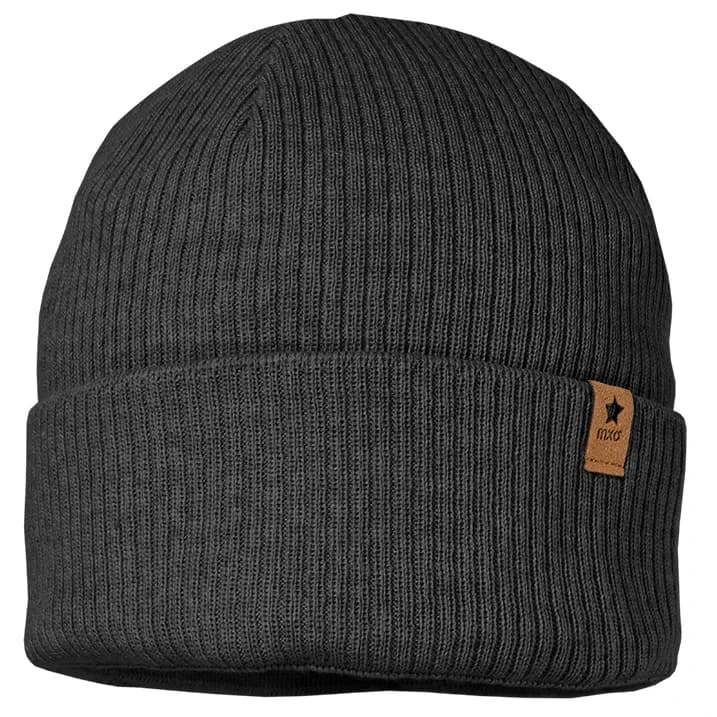 Детска зимна шапка (beanie) maximo Kid's Mini Beanie Turn-up with Fleece Lining Beanie - Carbon Melange