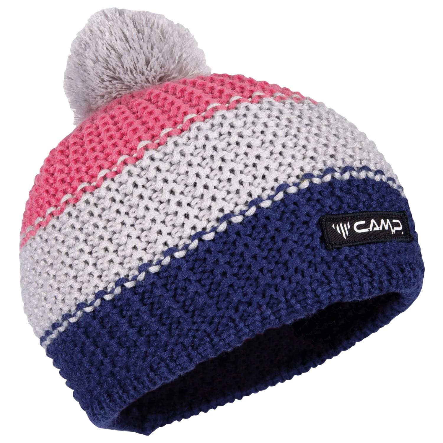 Зимна шапка (beanie) C.A.M.P. Women's Pom Beanie - Night Blue / Grey / Magenta