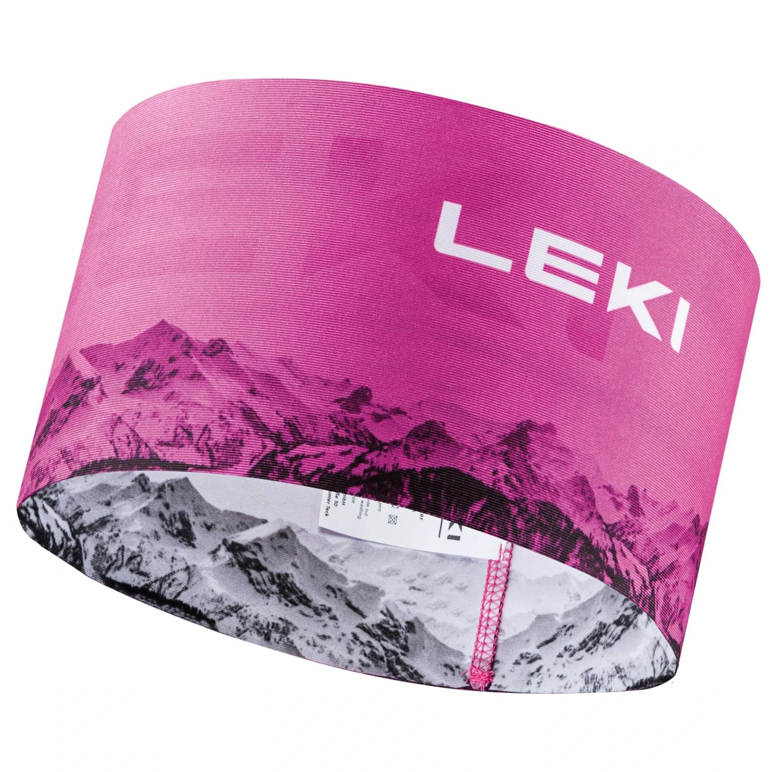 Лента за глава Leki XC Headband - Neon Pink / White