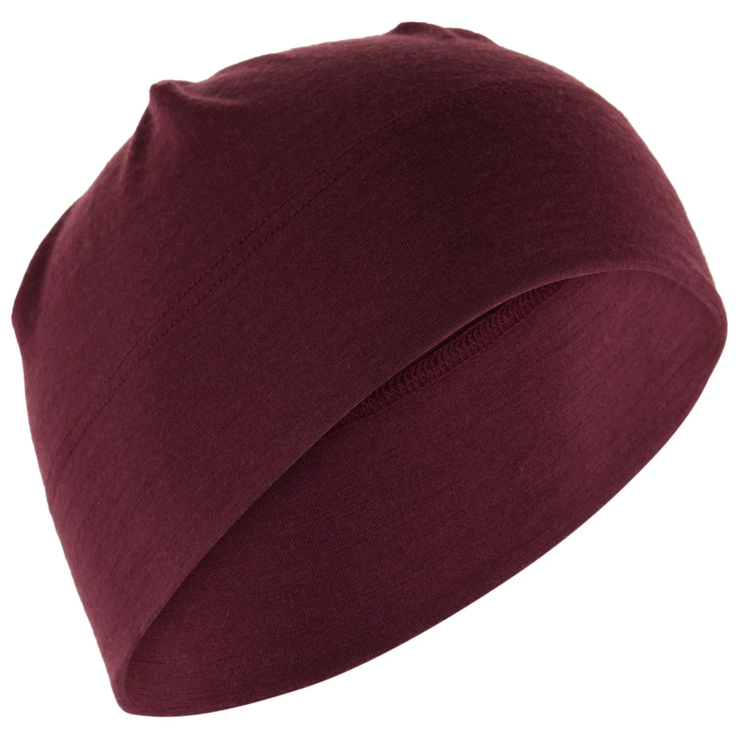 Мериносово термобельо Stoic Merino180 BengtSt. Hat double Beanie - Dark Plum Red