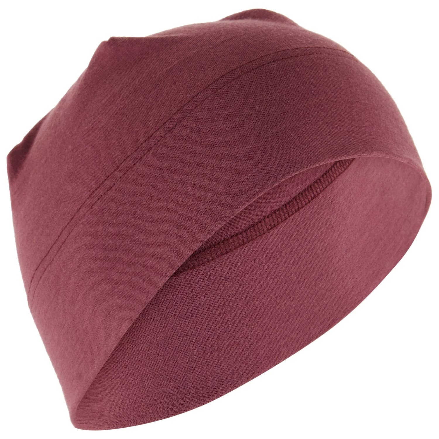 Мериносово термобельо Stoic Merino180 BengtSt. Hat double Beanie - Plum Red