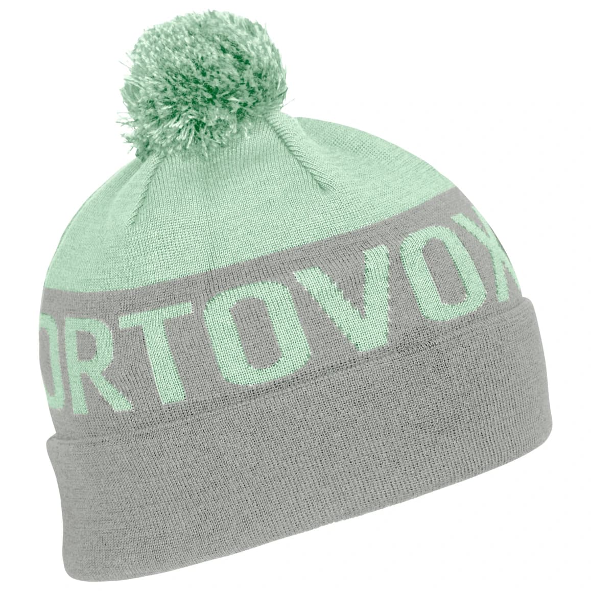 Зимна шапка (beanie) Ortovox Bobble Knit Beanie - Green Acid