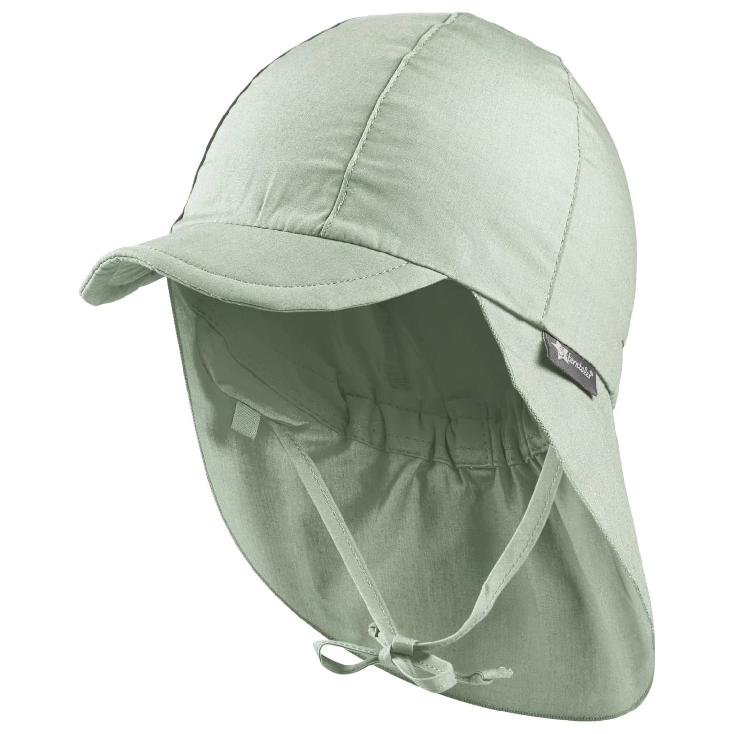 Детска шапка с козирка Sterntaler Kids' Peaked Cap with Neck Flap Cap - Eisgrün