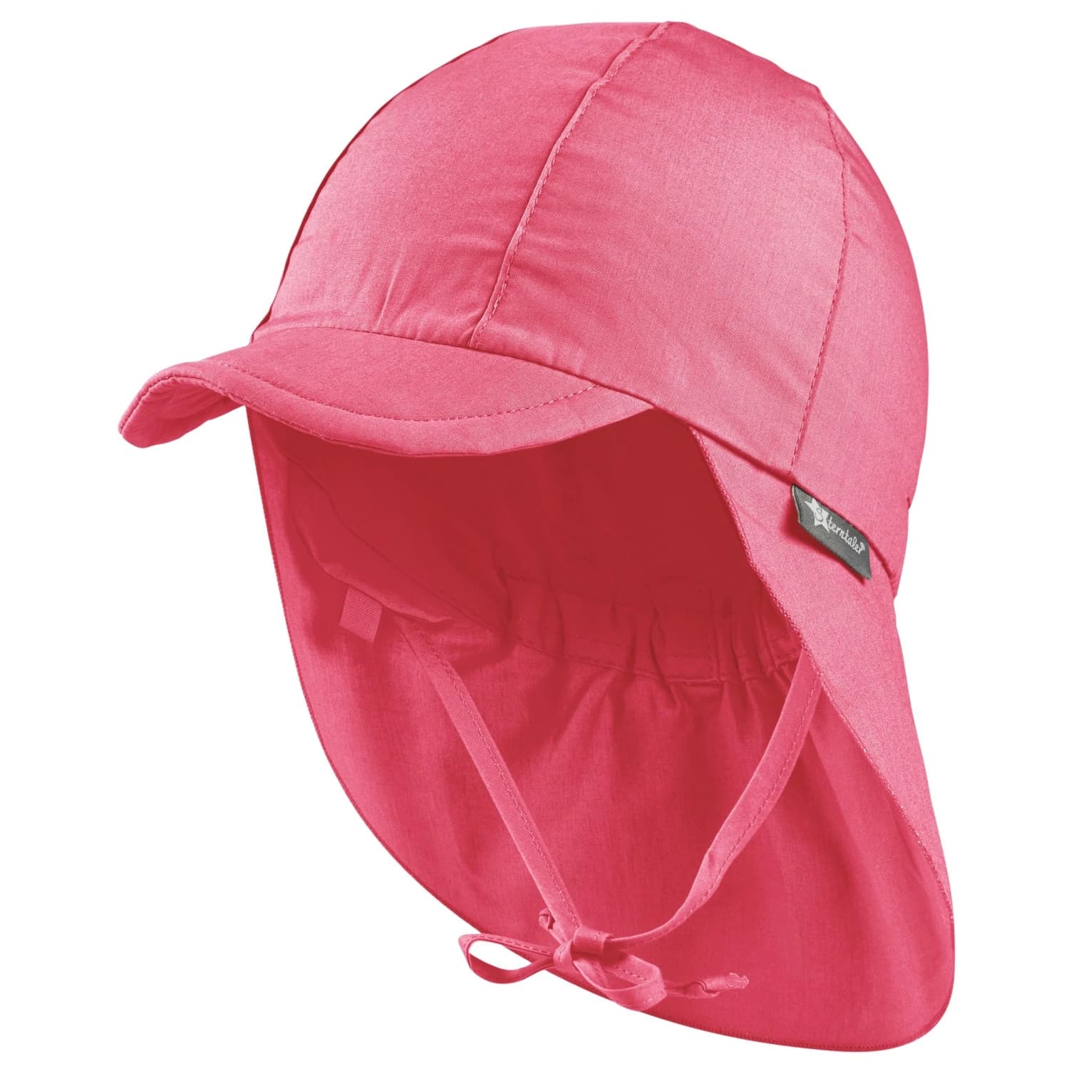 Детска шапка с козирка Sterntaler Kids' Peaked Cap with Neck Flap Cap - Koralle