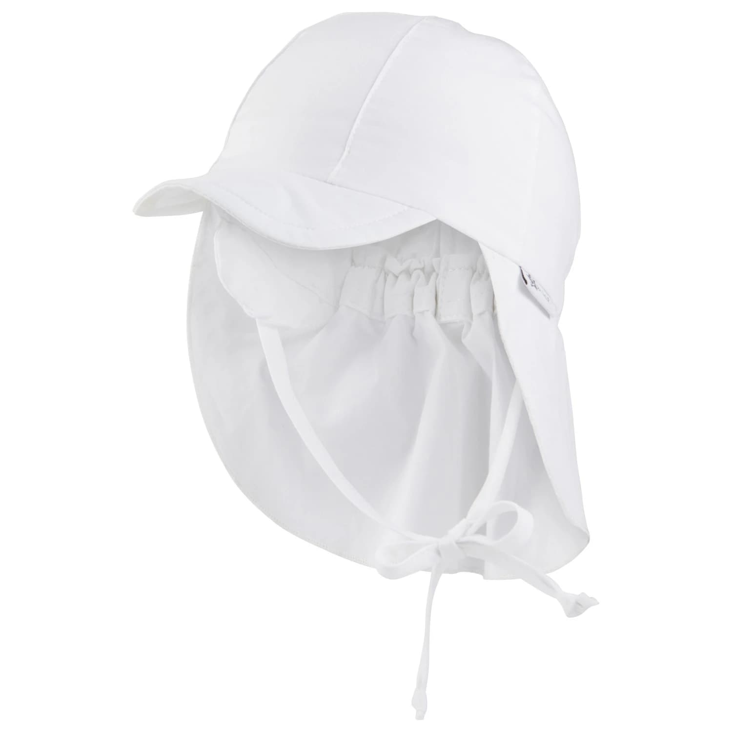 Детска шапка с козирка Sterntaler Kids' Peaked Cap with Neck Flap Cap - Weiß