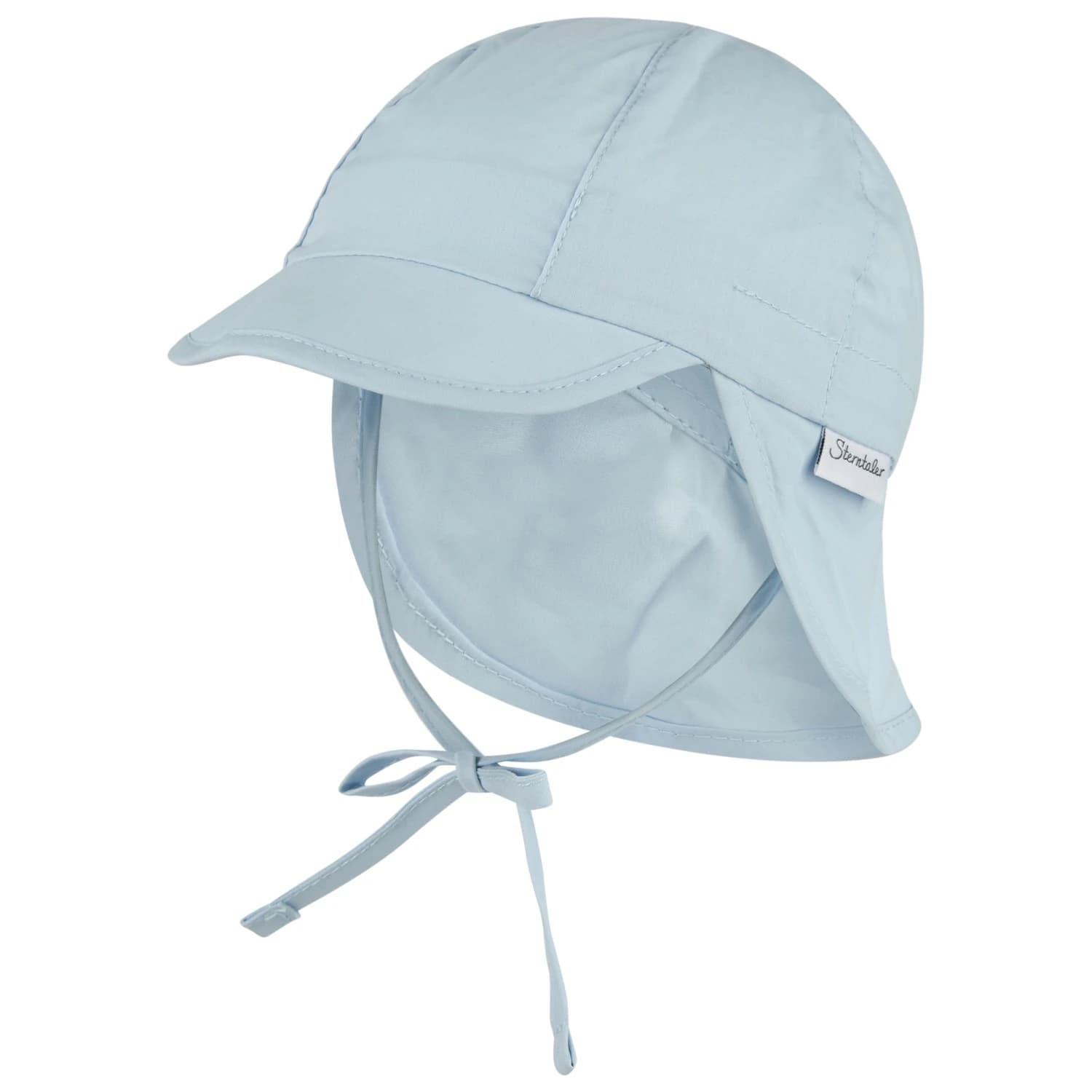 Детска шапка с козирка Sterntaler Kids' Peaked Cap with Neck Flap Basic Cap - Hellblau