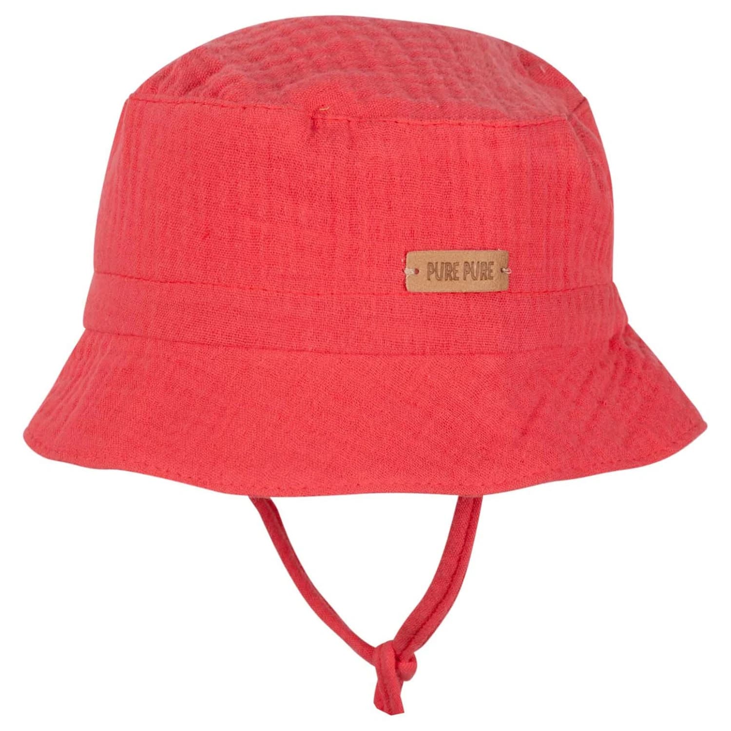 Детска шапка Pure pure Kids' Tie-Up Hat Muslin Hat - Strawberry
