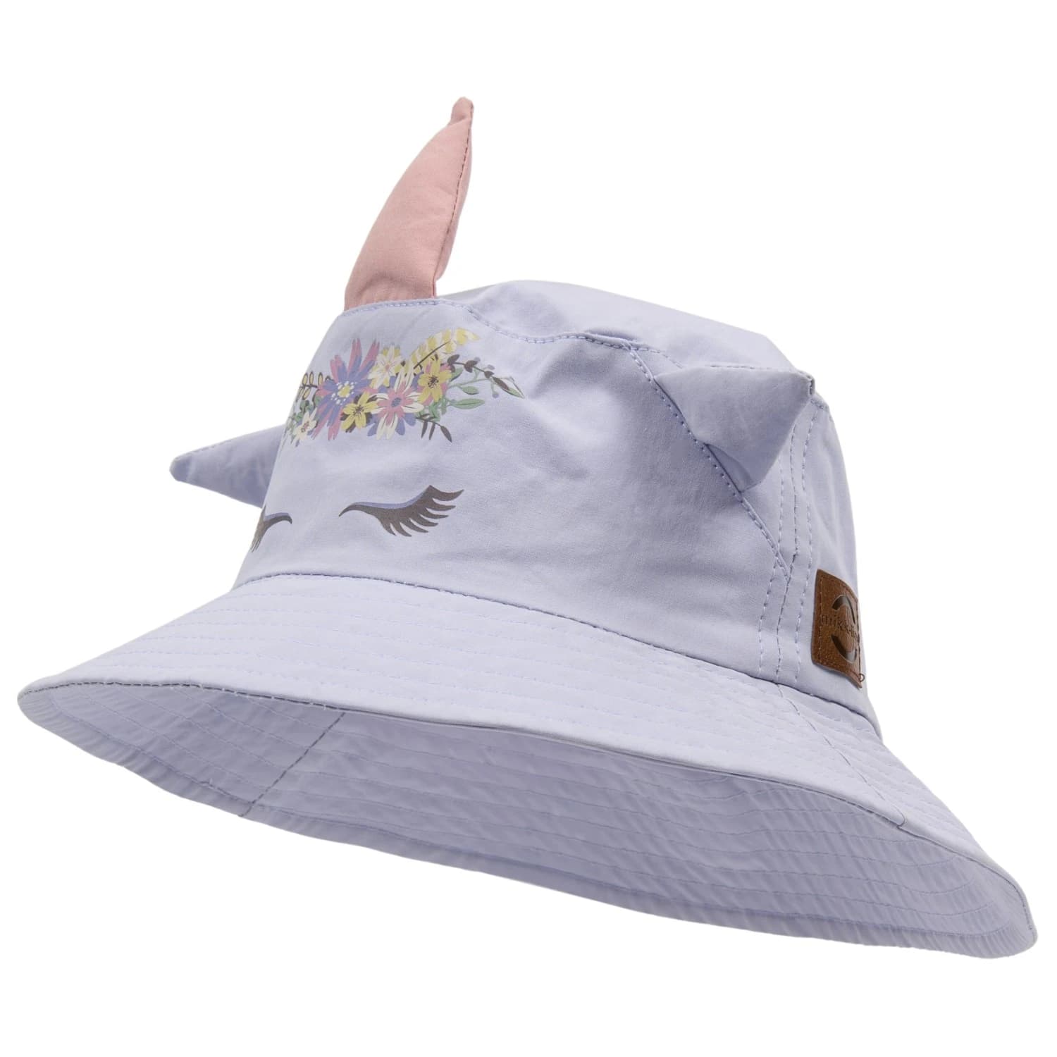 Детска шапка с козирка Mikk-line Kid's Summer Bucket Hat AOP Cap - Lavender Aura