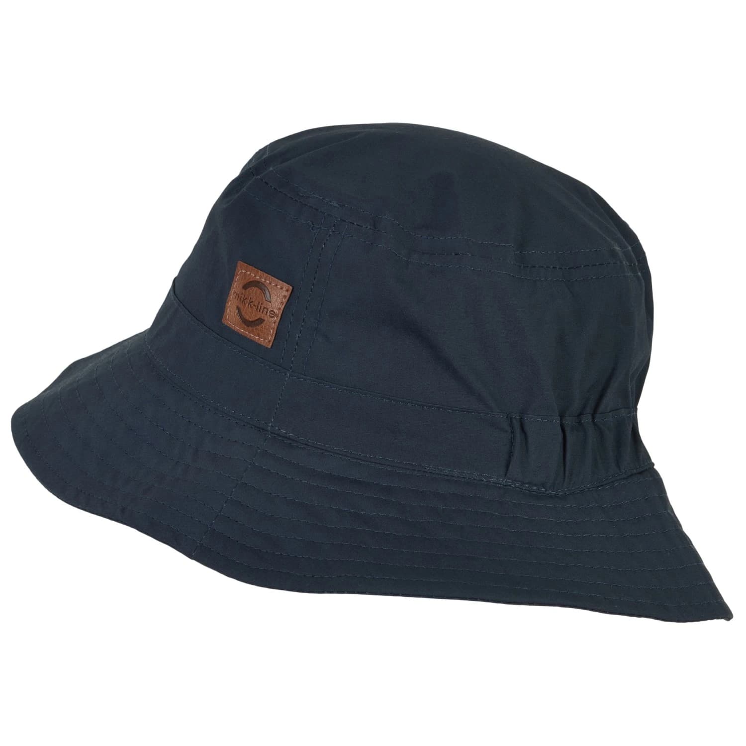 Детска шапка с козирка Mikk-Line Kid's Summer Bucket Hat Solid Cap - Blue Nights