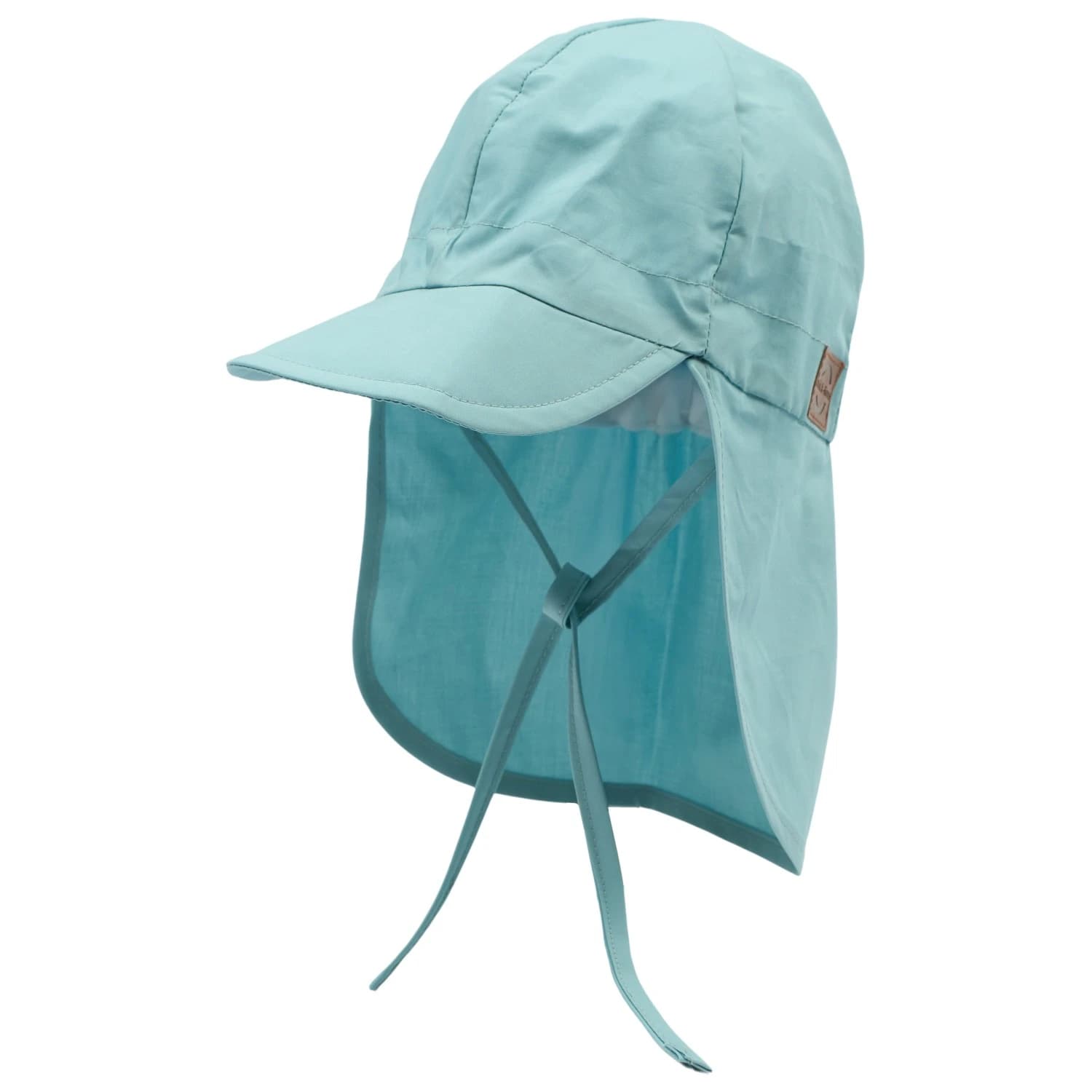 Детска шапка с козирка Mikk-line Kid's Summercap Long Neck Solid Cap - Stone Blue
