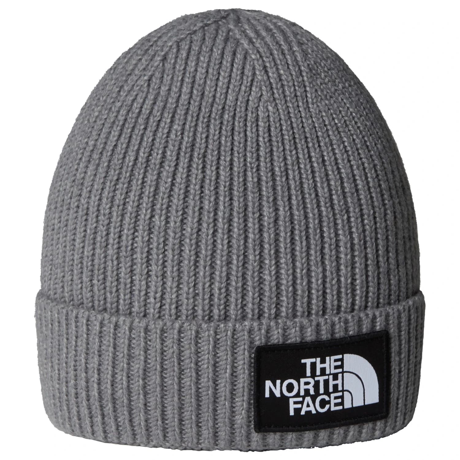 Детска зимна шапка (beanie) The north face Kid's TNF Logo Box Cuffed Beanie - TNF Medium Grey Heather