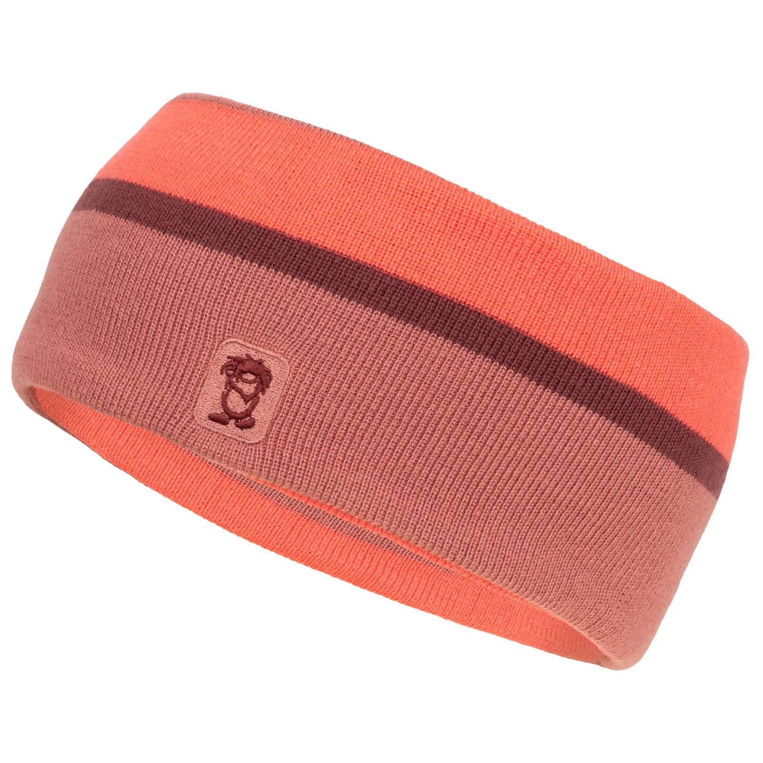 Детска лента за глава Trollkids Kid's Hafjell Headband - Frozen Berry / Pink Salmon / Deep Ruby