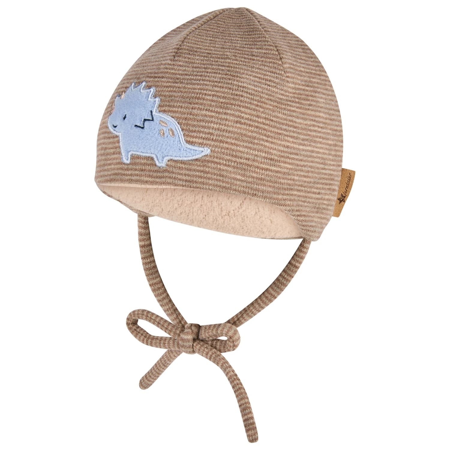 Детска зимна шапка (beanie) Sterntaler Kid's Beanie Dino Embroidery Beanie - Braun Melange