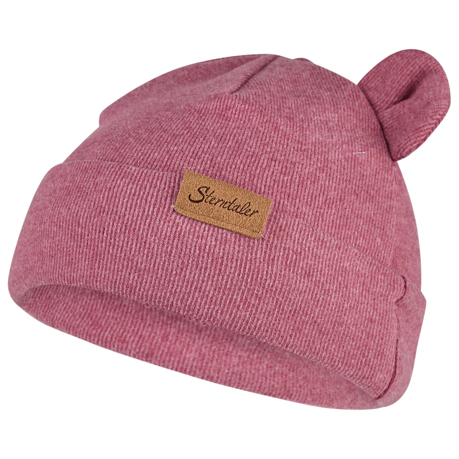 Детска зимна шапка (beanie) Sterntaler Kids' Beanie Ears Beanie - Beerenrosa