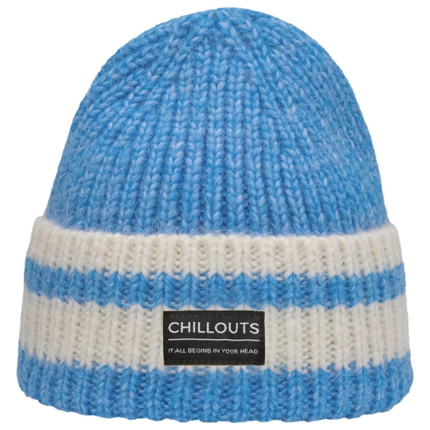 Зимна шапка (beanie) Chillouts Cooper Hat Beanie - Blue / White