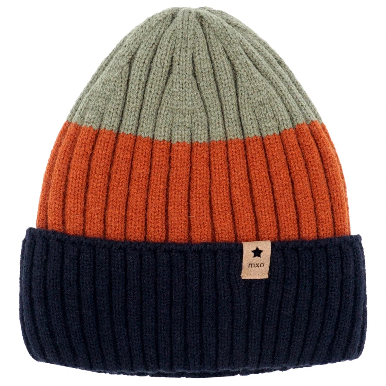 Детска зимна шапка (beanie) maximo Kids' Beanie Striped Beanie - Navy / Multicolor