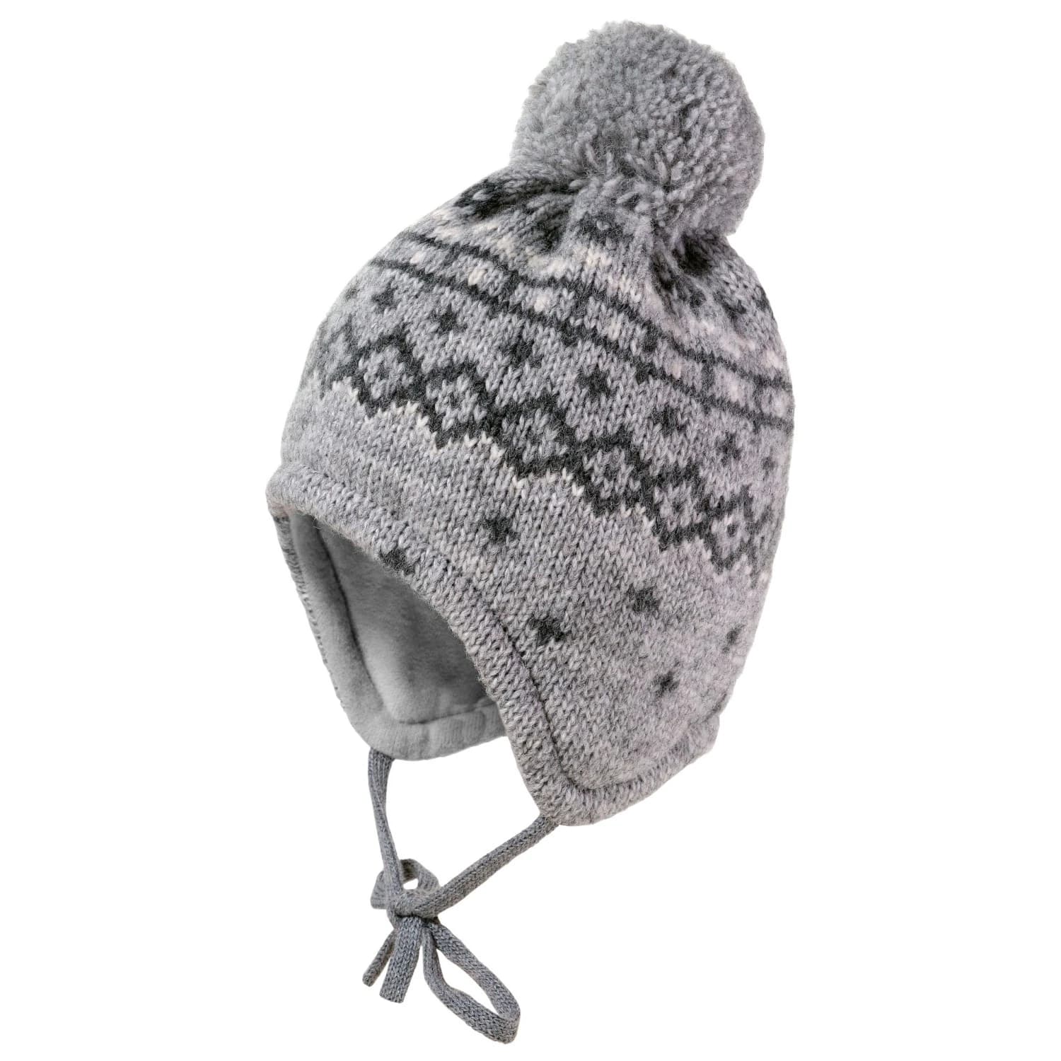 Детска зимна шапка (beanie) maximo Kids' Mini Beanie Jacquard Norwegian Beanie - Metal Melange