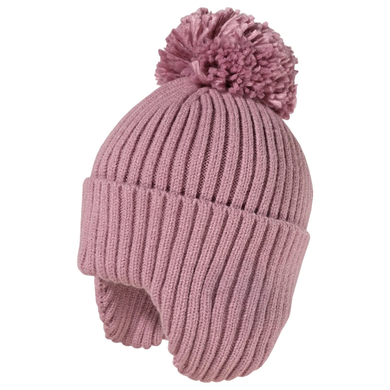 Детска зимна шапка (beanie) maximo Kids' Mini Beanie with Pom-pom Beanie - Smoke Violet