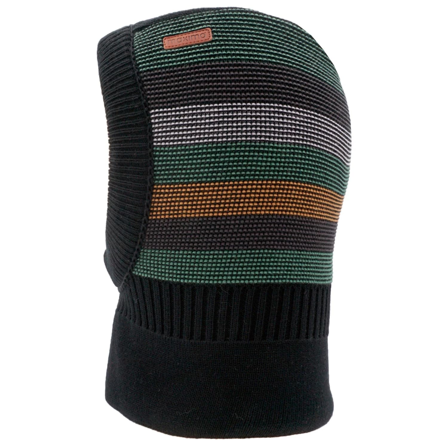 Детска зимна шапка (beanie) maximo Kids' Mini Slouch Beanie Block Stripes Balaclava - Black