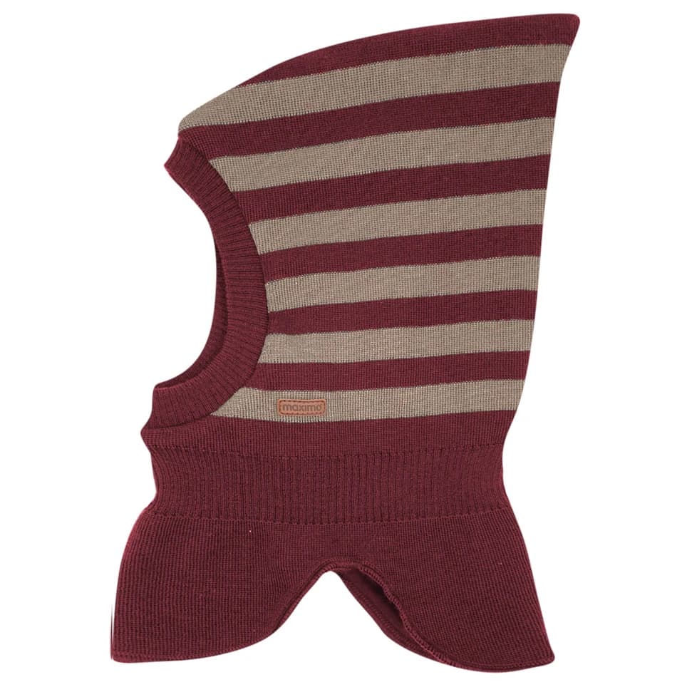 Детска зимна шапка (beanie) Maximo Kids' Mini Slouch Beanie Pointed Balaclava - Rosewood / Fossil