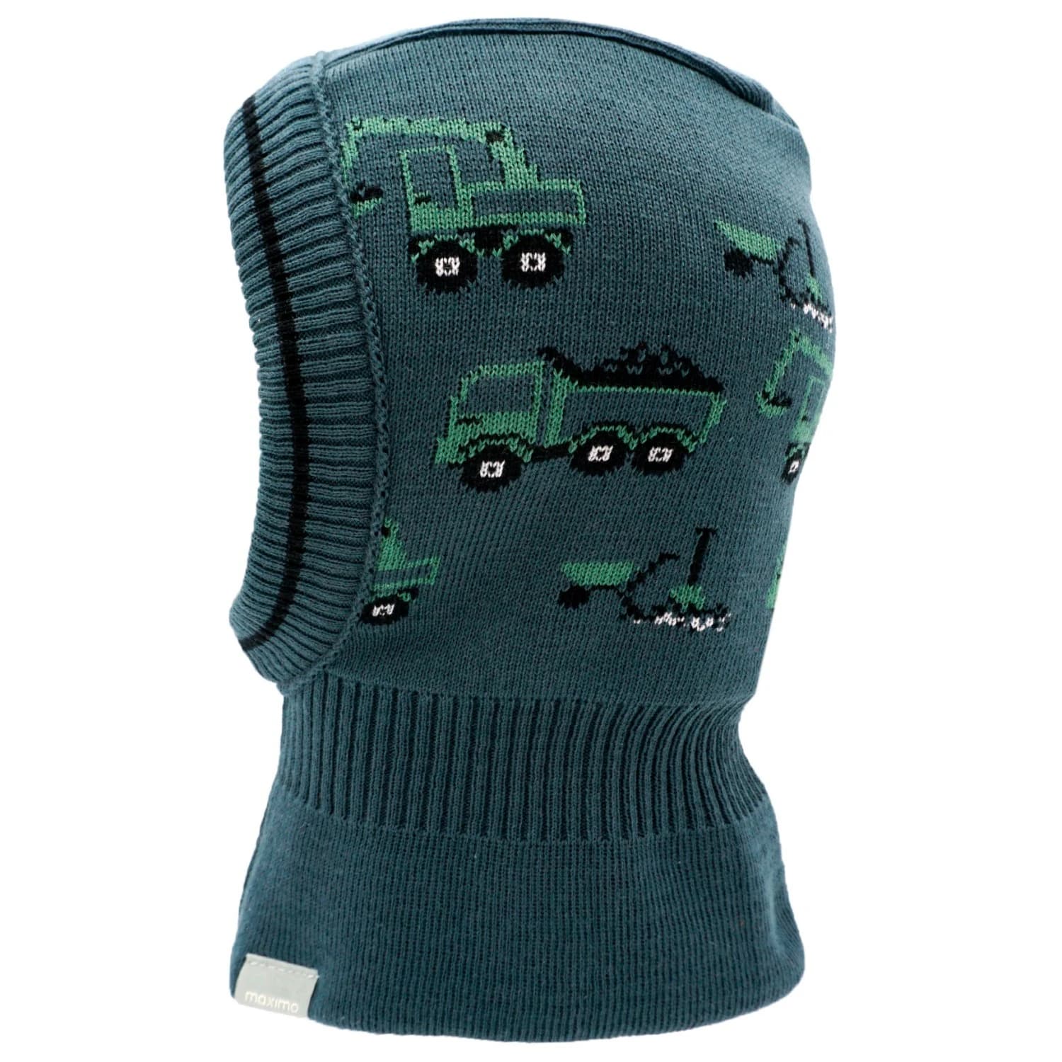 Зимна шапка (beanie) maximo Mini Boys' Slouch Beanie Construction Vehicles Balaclava - Dark Slate
