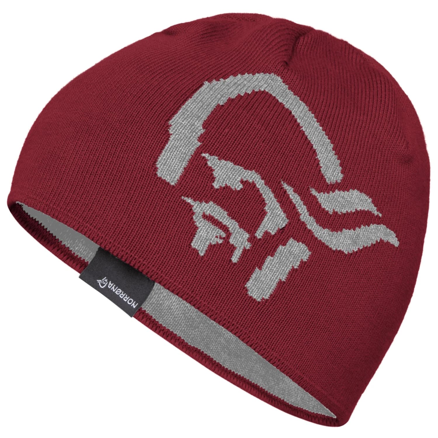 Зимна шапка (beanie) Norrøna /29 Mid Cotton Logo Beanie - Port