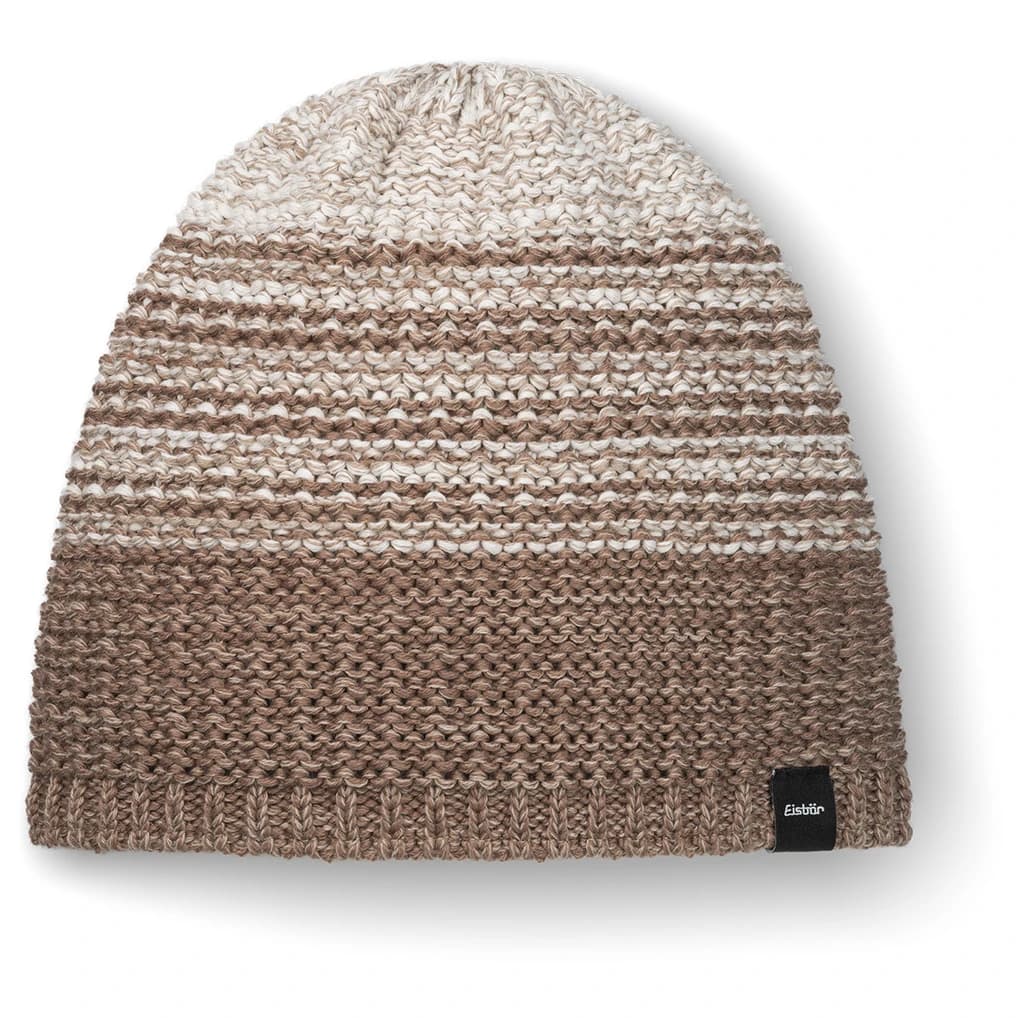 Зимна шапка (beanie) Eisbär Campo Mütze Beanie - Earth Brown / Beigemele / Milk