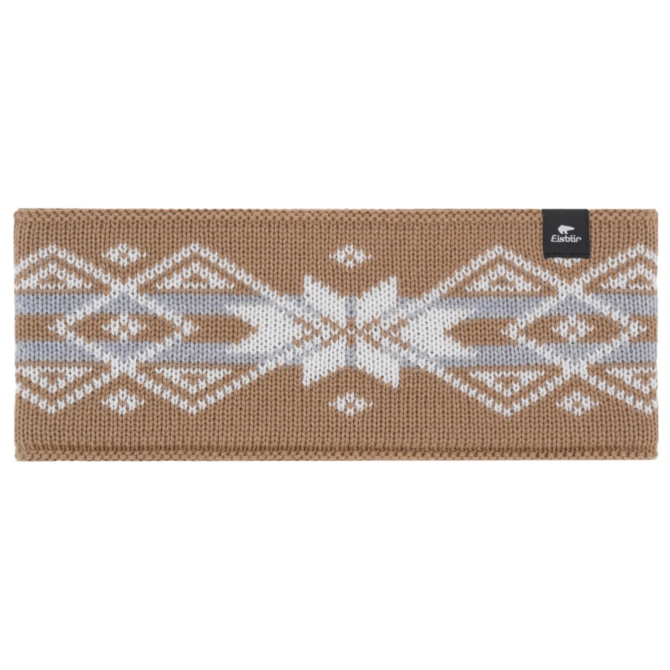 Лента за глава Eisbär Jarek Headband - Cappuccino / White