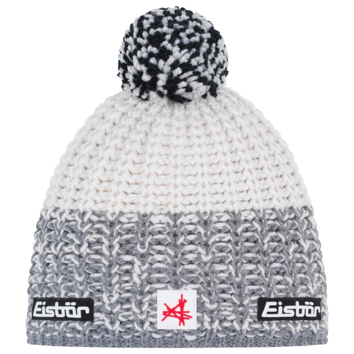 Зимна шапка (beanie) Eisbär Refocus Pompon Ski Austria Beanie - Grey / White