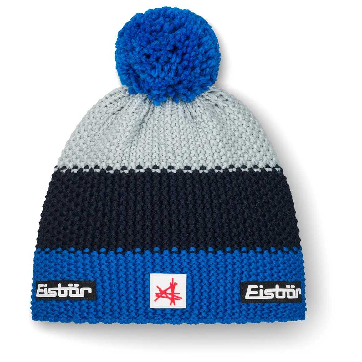Зимна шапка (beanie) Eisbär Star Pompon Ski Austria Beanie - Horizon Blue / Nacht / Fjord