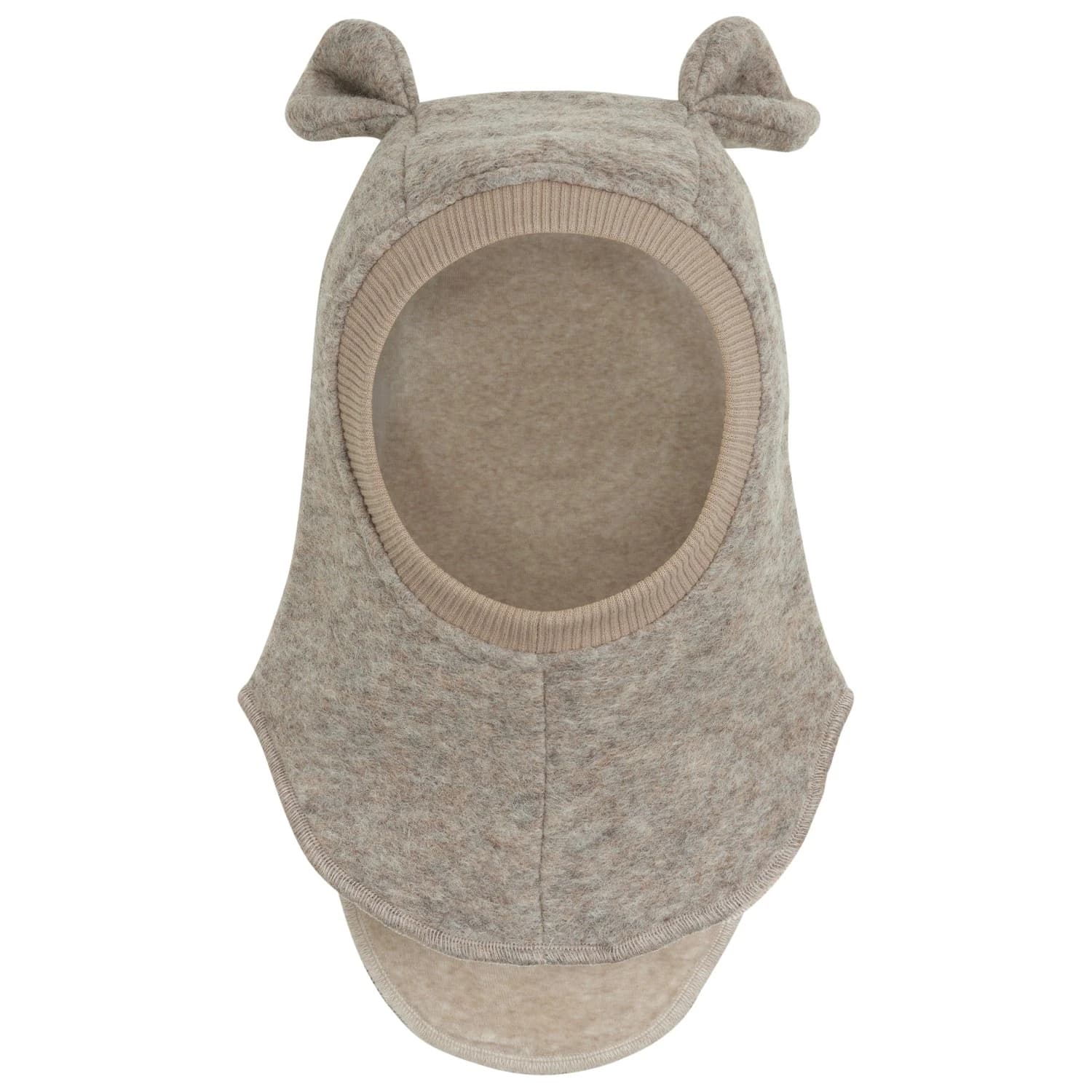 Детска зимна шапка (beanie) Huttelihut Kid's Balaclava Ears Wool Balaclava - Camel Melange