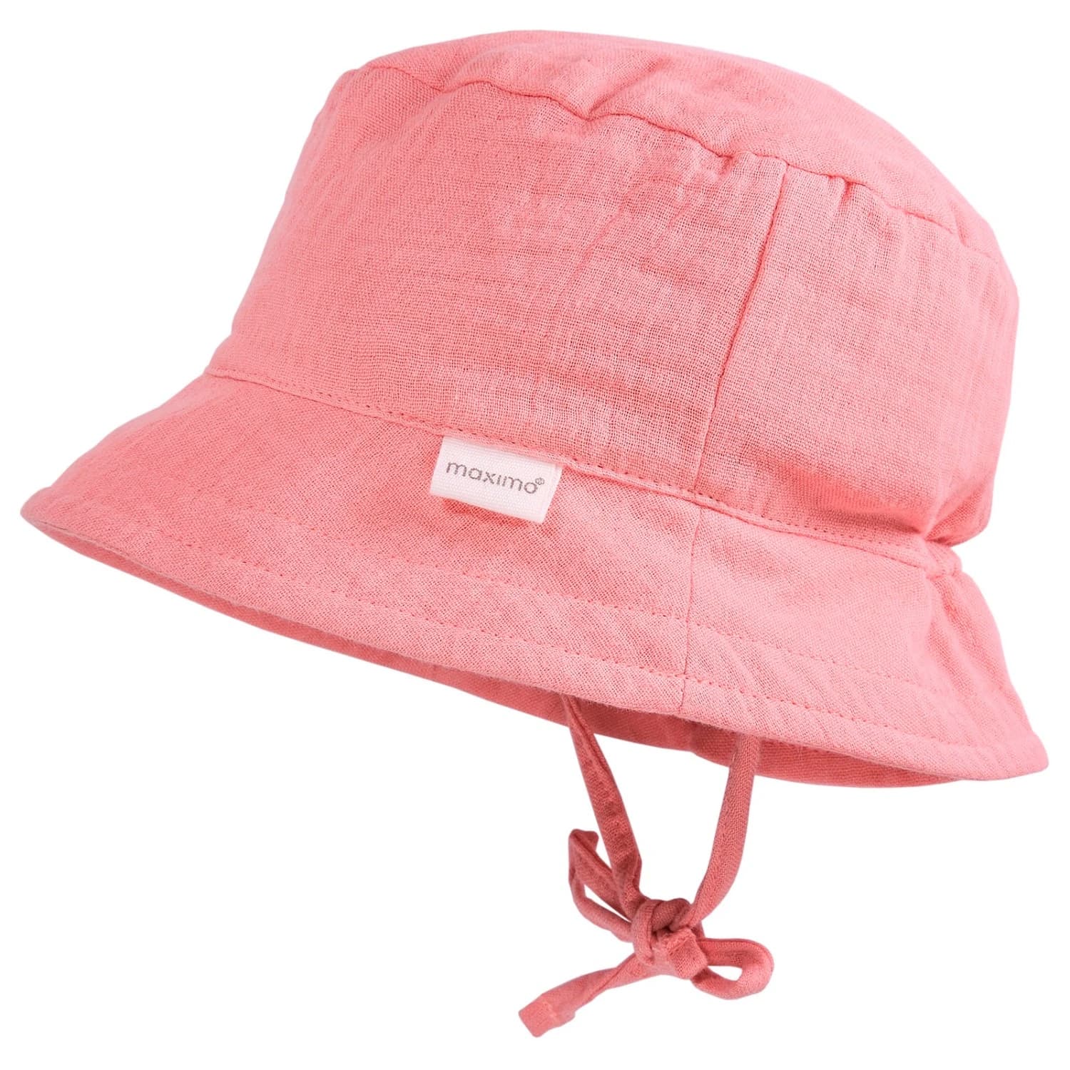 Шапка maximo Baby's Hat with Tie + Muslin Lining Hat - Altrosa