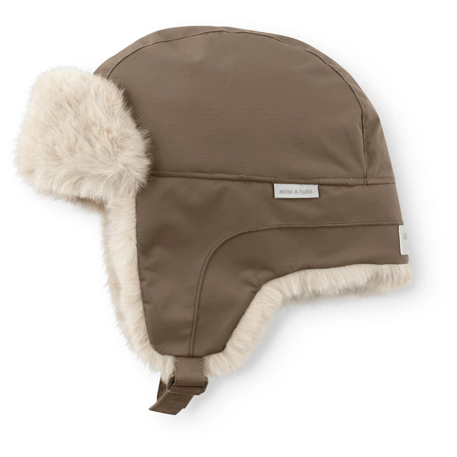Детска зимна шапка (beanie) Mini A Ture Kid's Matcrister Beanie - Grey Brown
