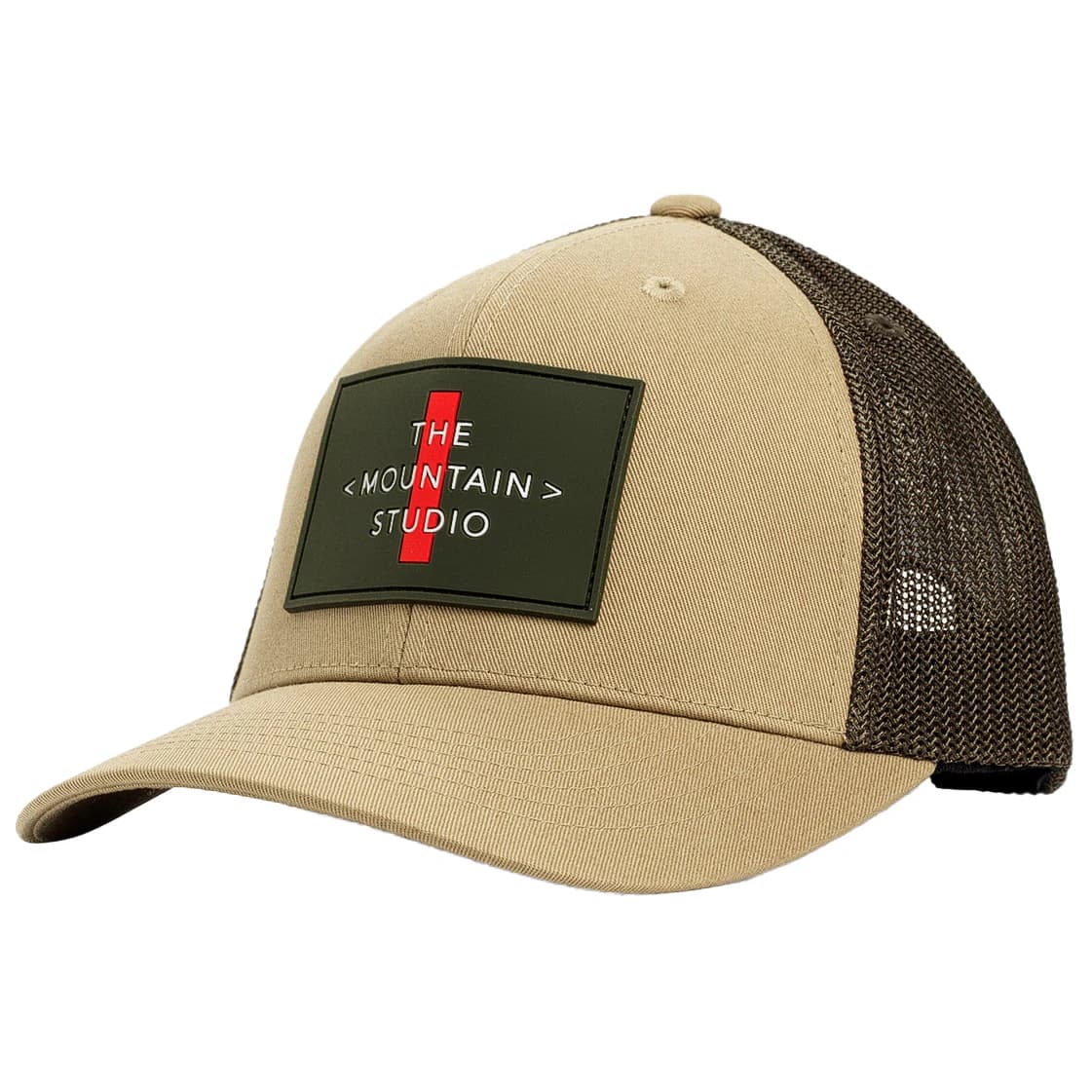 Шапка с козирка The mountain studio Mesh Cross Logo Cap - Kelp