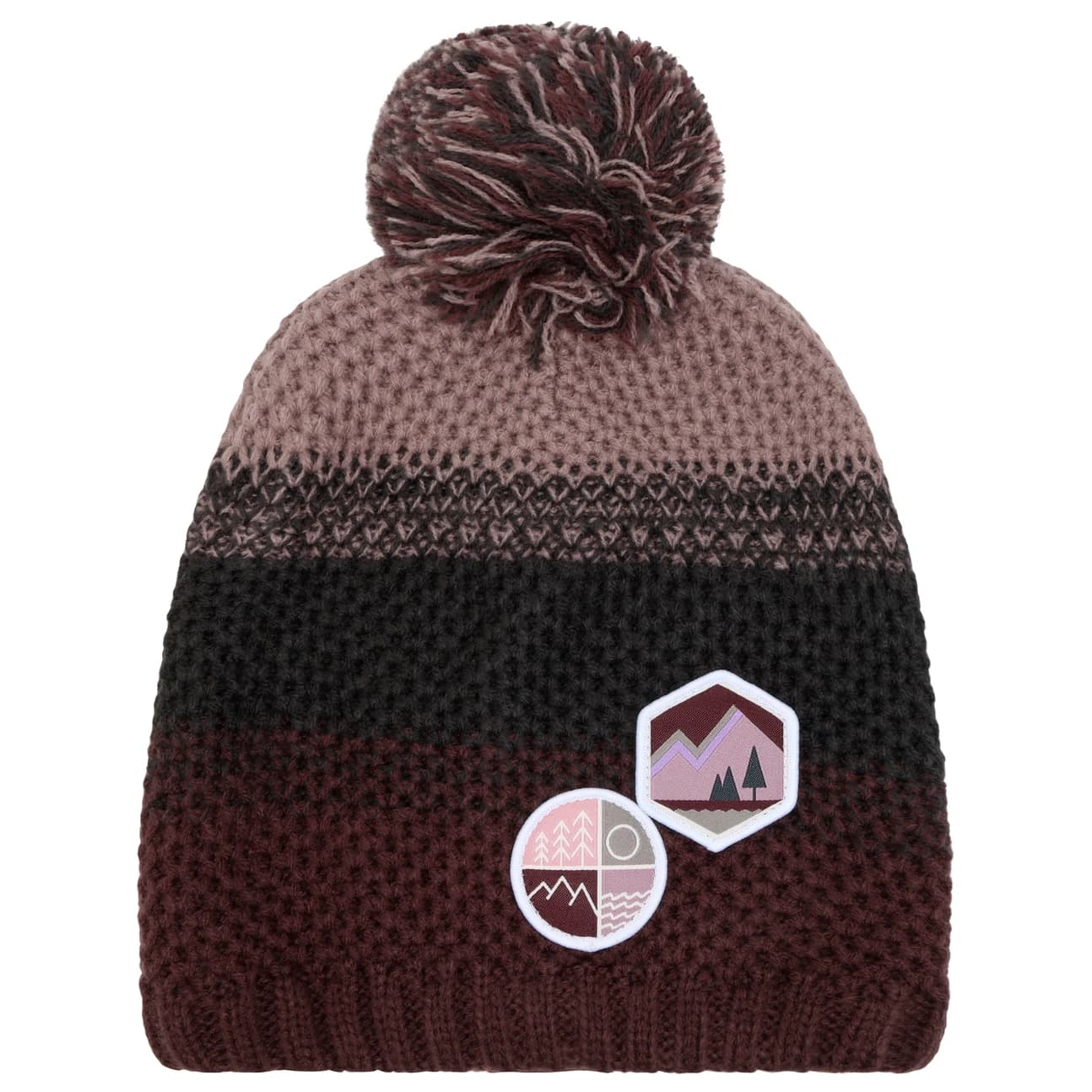 Детска зимна шапка (beanie) Color Kids Kid's Hat Colorblock Beanie - Catawba Grape