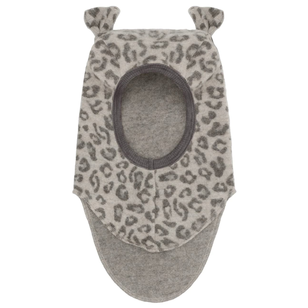 Детска зимна шапка (beanie) Huttelihut Kid's Balaclava Ears Wool Fleece Jacquard Balaclava - Camel Melange