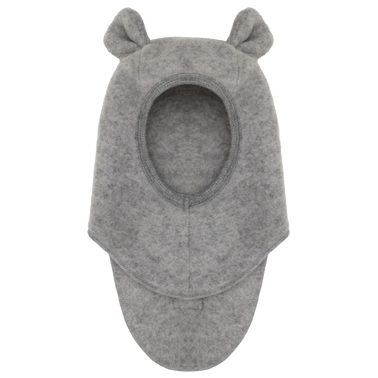 Детска зимна шапка (beanie) Huttelihut Kid's Balaclava Ears Wool Rib Balaclava - Medium Grey Melange