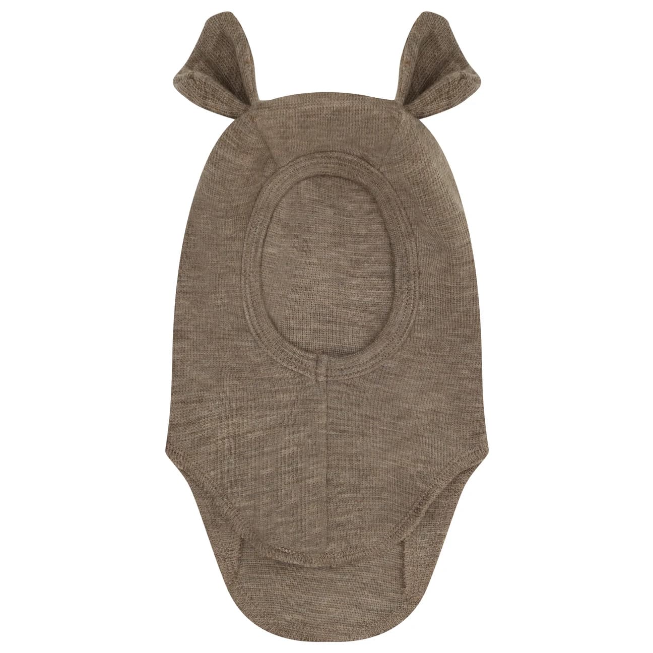 Детска зимна шапка (beanie) Huttelihut Kid's Balaclava Ears Wool Rib Balaclava - Savannah Melange