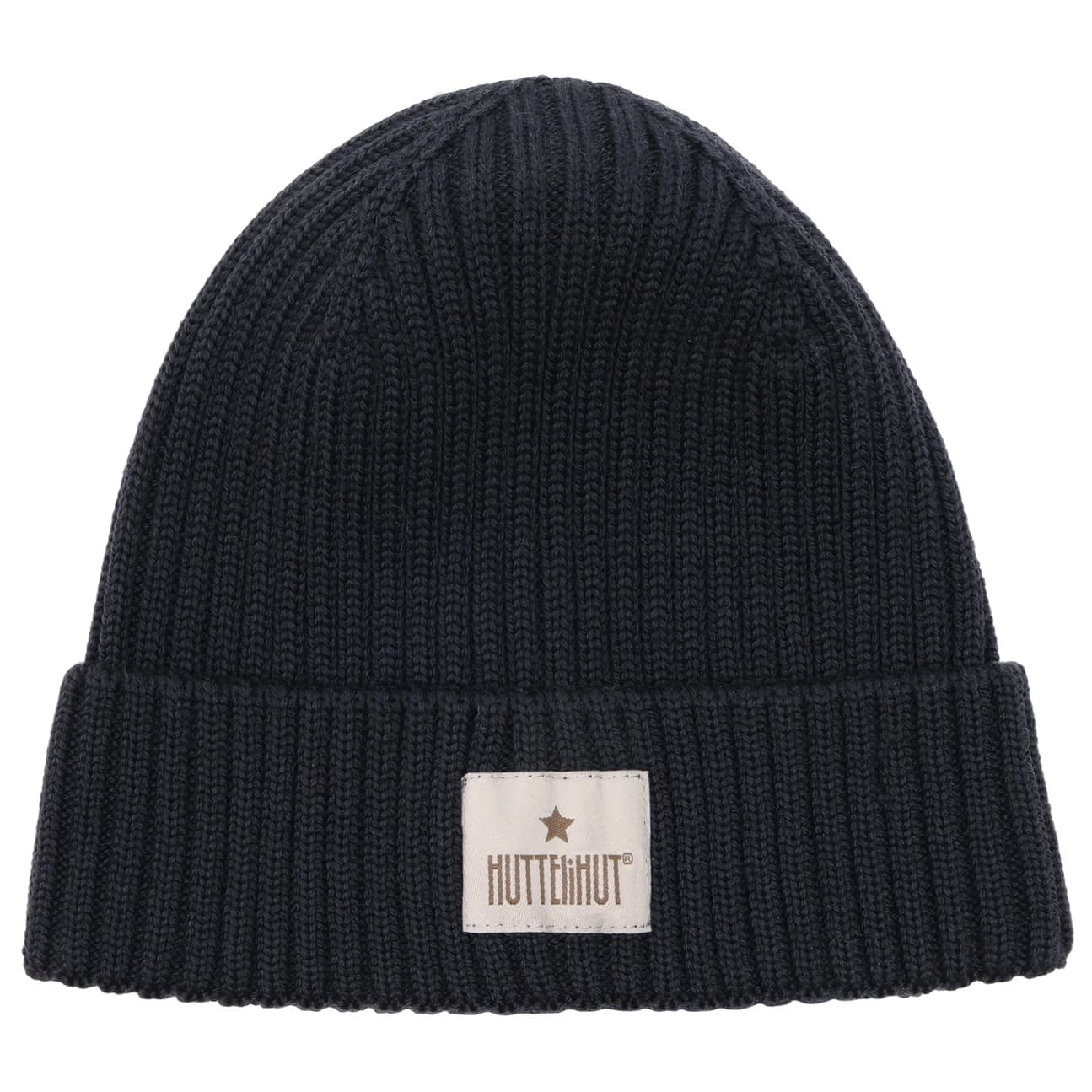 Детска зимна шапка (beanie) Huttelihut Kid's Hat Wool Knit Color Solid Beanie - Dark Navy