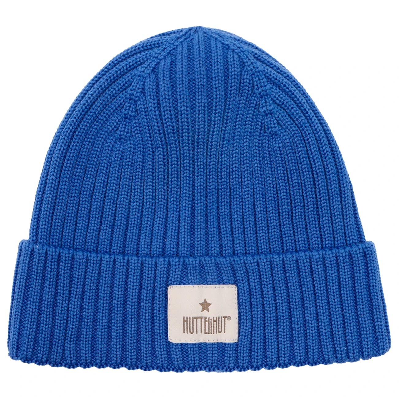 Детска зимна шапка (beanie) Huttelihut Kid's Hat Wool Knit Color Solid Beanie - Dazzling Blue