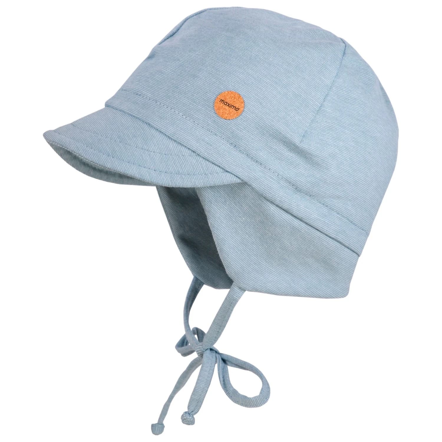 Детска шапка с козирка maximo Kids' Mini Boy Peak Cap, Band Cap - Stoneblue / Zartblau