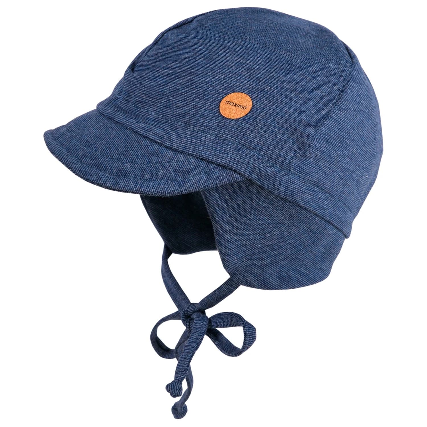 Детска шапка с козирка maximo Kids' Mini Boy Peak Cap, Band Cap - Indigomeliert